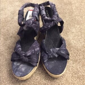 NWT Rampage Black Wedges - Size 8.5